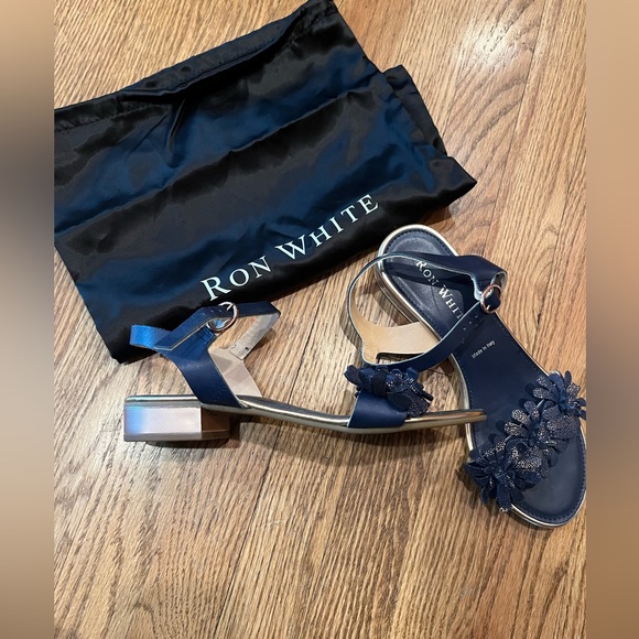 Ron White Navy Sandals - Picture 3 of 5